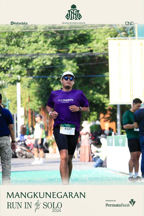 Race photo from Mangkunegaran Run 2024