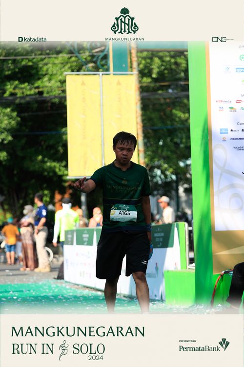 Race photo from Mangkunegaran Run 2024