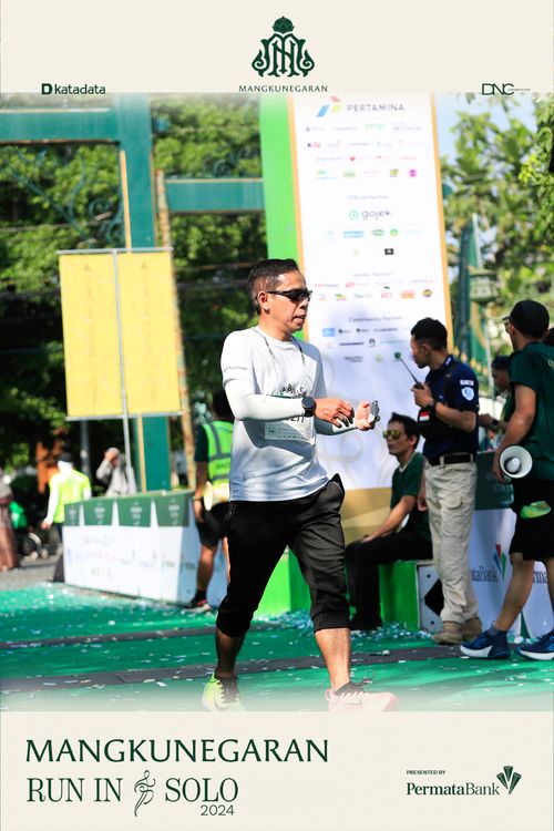 Race photo from Mangkunegaran Run 2024