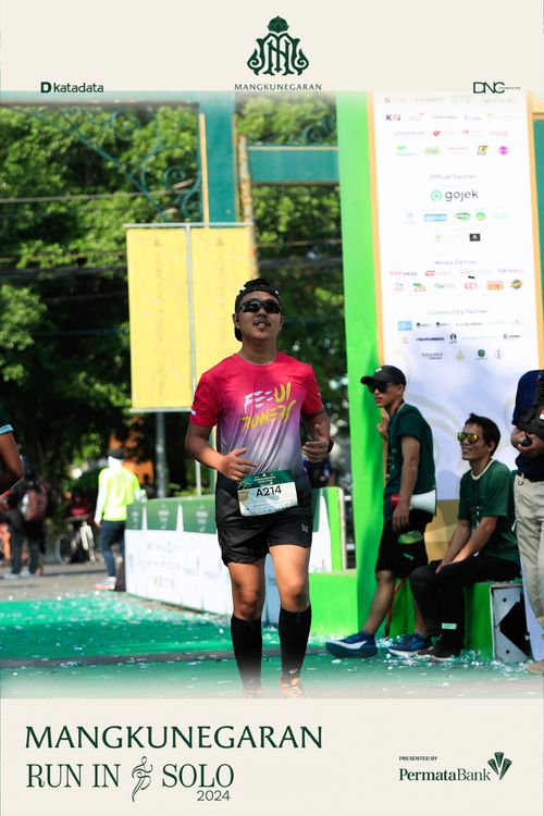 Race photo from Mangkunegaran Run 2024