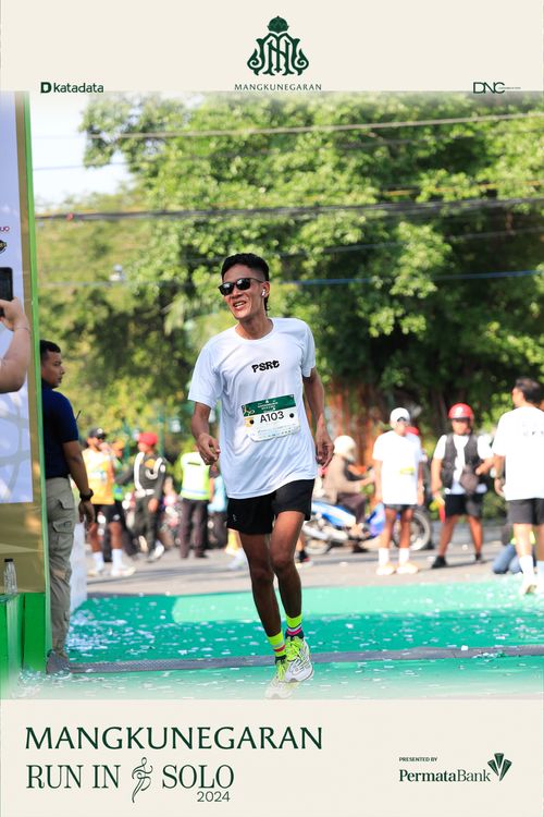 Race photo from Mangkunegaran Run 2024