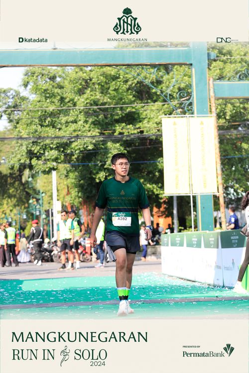 Race photo from Mangkunegaran Run 2024