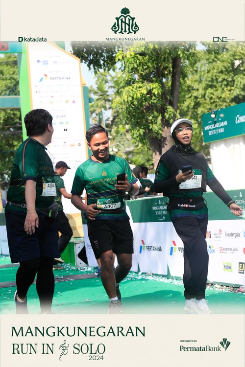 Race photo from Mangkunegaran Run 2024