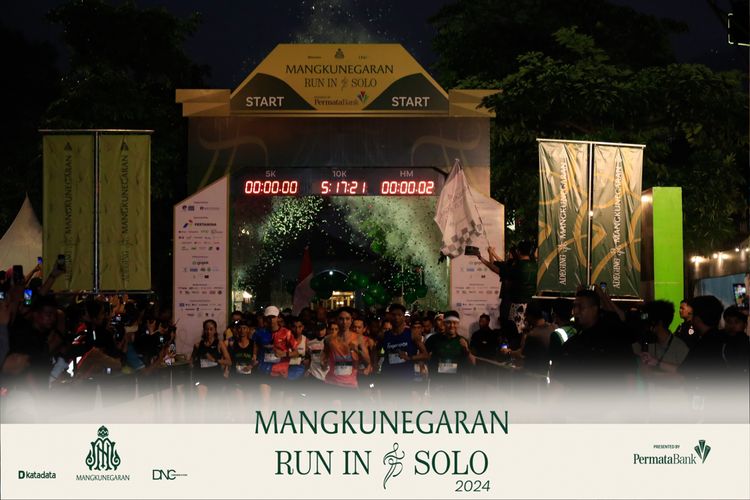 Race photo from Mangkunegaran Run 2024