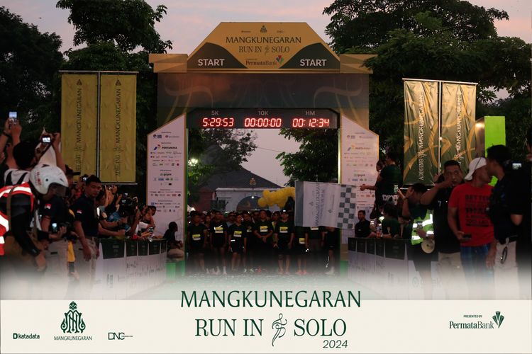 Race photo from Mangkunegaran Run 2024