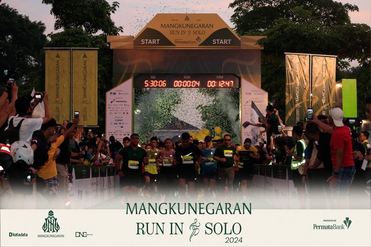 Race photo from Mangkunegaran Run 2024