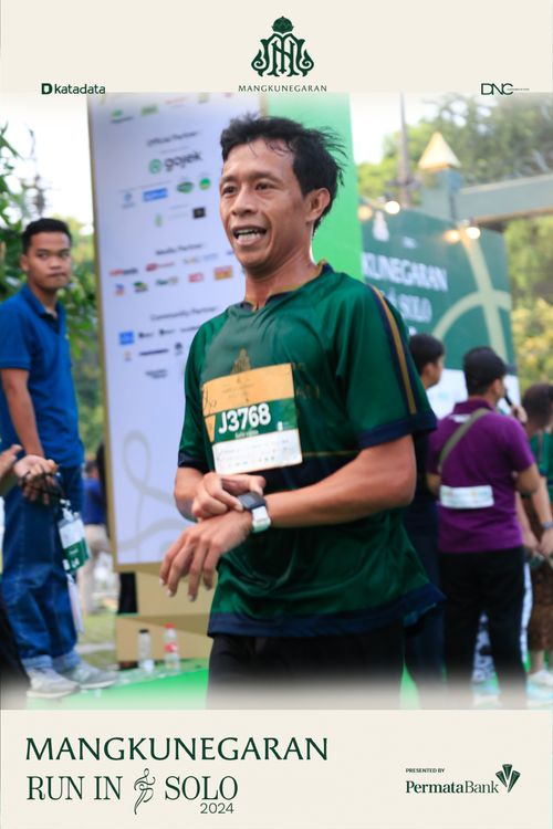 Race photo from Mangkunegaran Run 2024