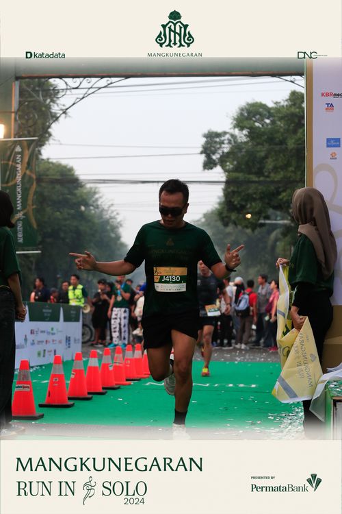 Race photo from Mangkunegaran Run 2024