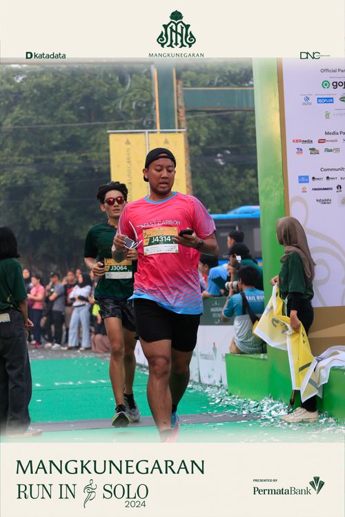 Race photo from Mangkunegaran Run 2024