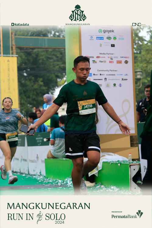 Race photo from Mangkunegaran Run 2024