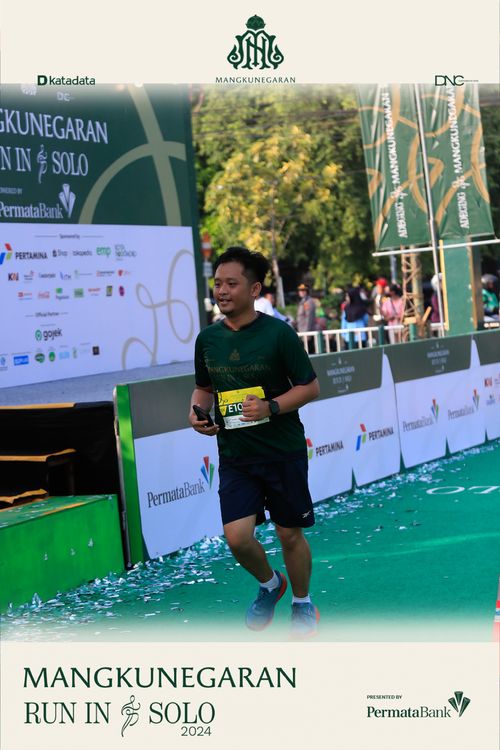 Race photo from Mangkunegaran Run 2024