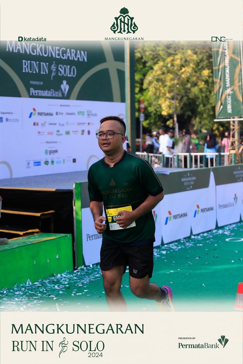 Race photo from Mangkunegaran Run 2024