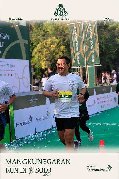 Race photo from Mangkunegaran Run 2024