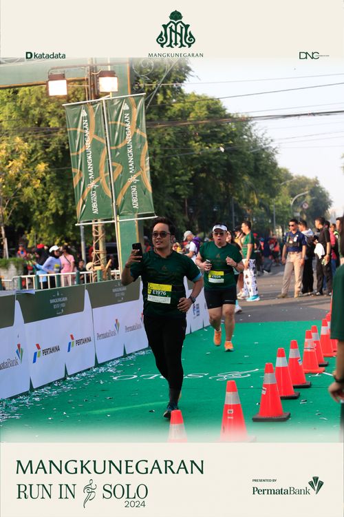 Race photo from Mangkunegaran Run 2024