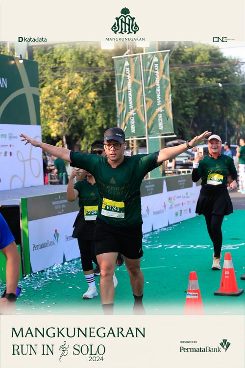 Race photo from Mangkunegaran Run 2024