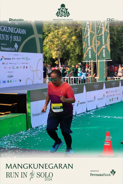 Race photo from Mangkunegaran Run 2024