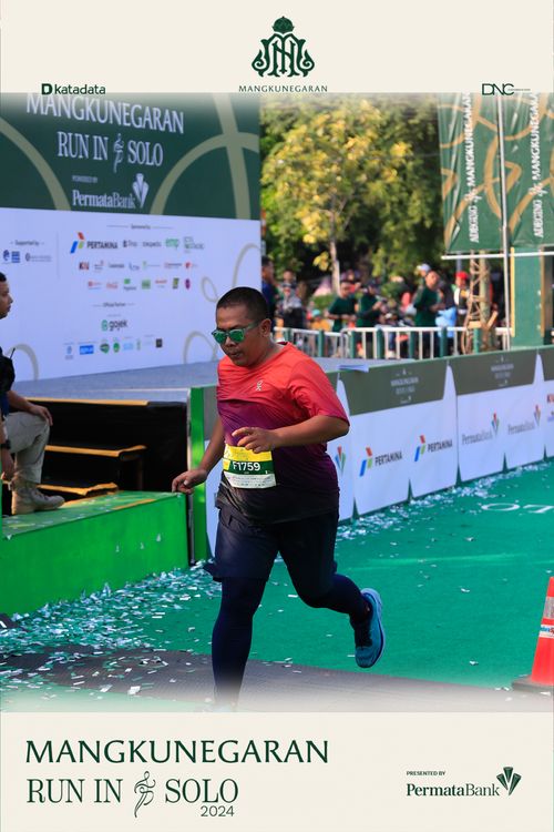 Race photo from Mangkunegaran Run 2024