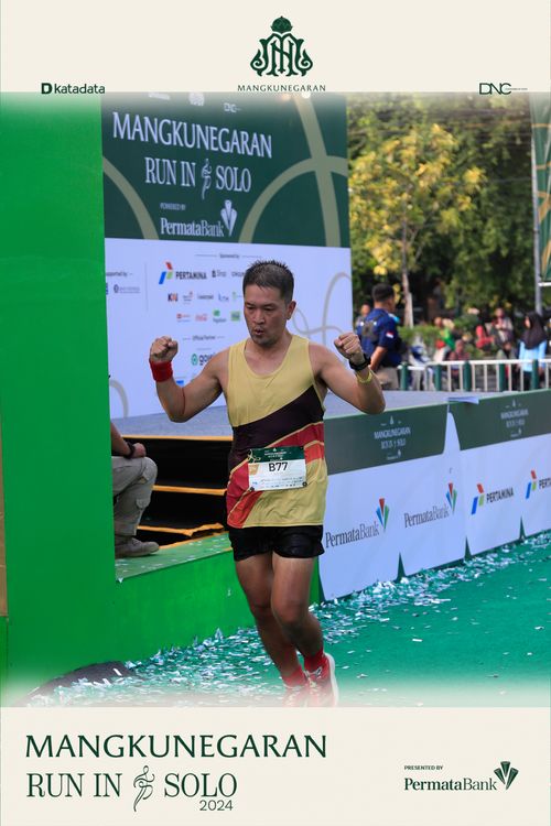 Race photo from Mangkunegaran Run 2024