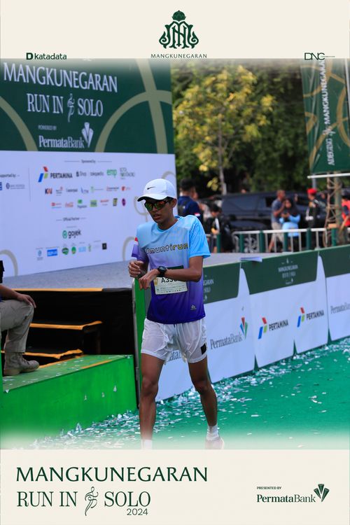 Race photo from Mangkunegaran Run 2024