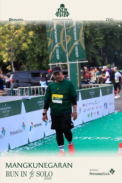 Race photo from Mangkunegaran Run 2024