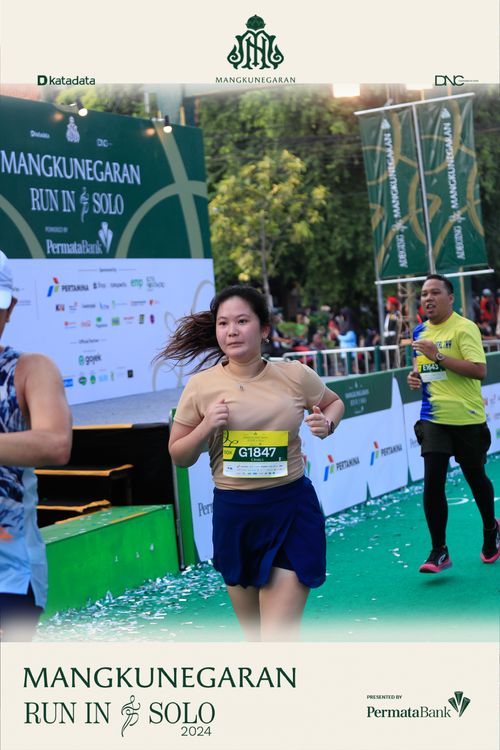 Race photo from Mangkunegaran Run 2024