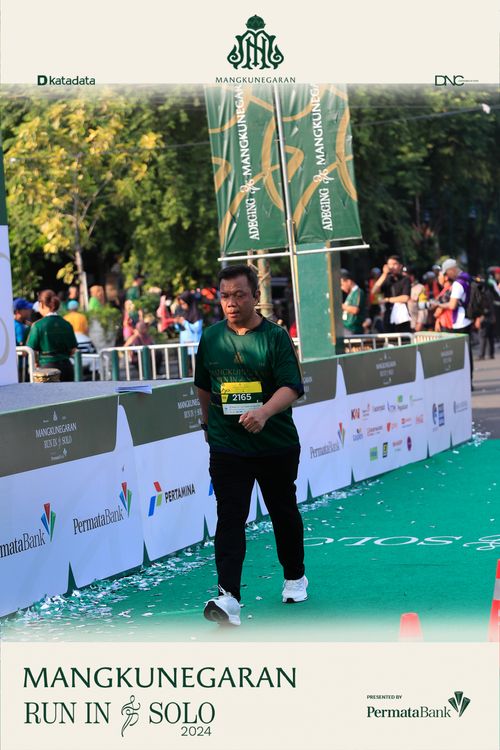 Race photo from Mangkunegaran Run 2024