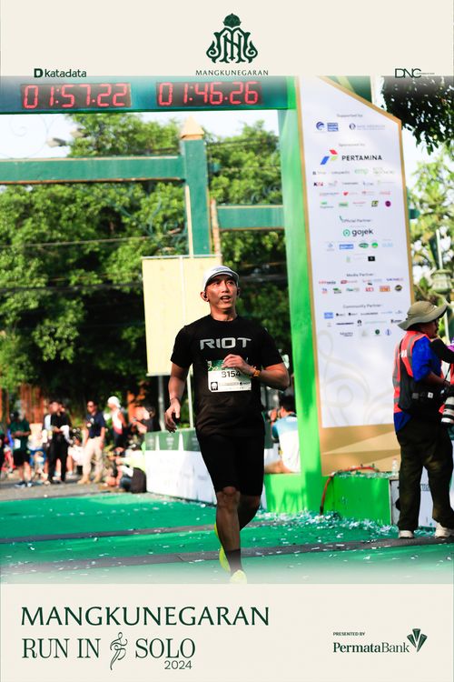 Race photo from Mangkunegaran Run 2024