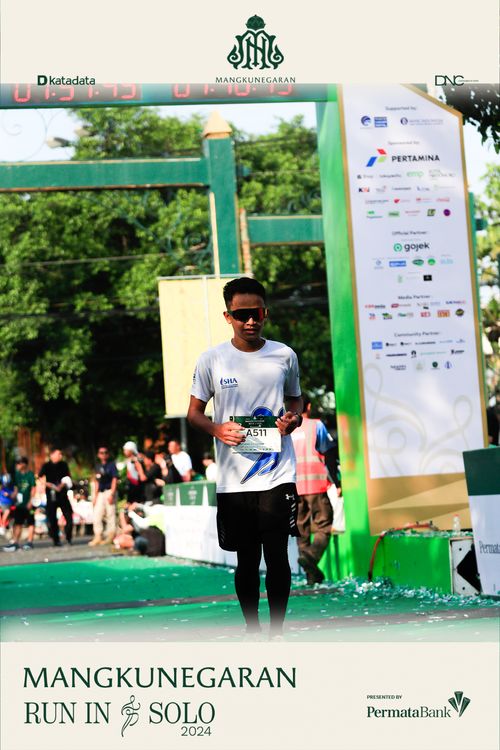 Race photo from Mangkunegaran Run 2024