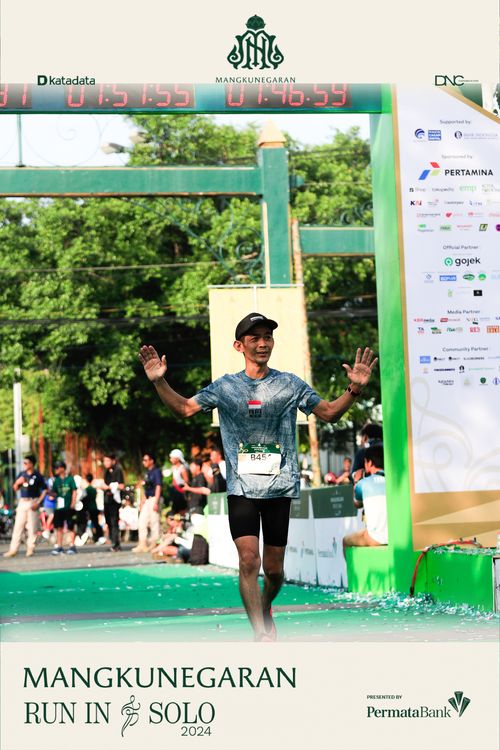 Race photo from Mangkunegaran Run 2024
