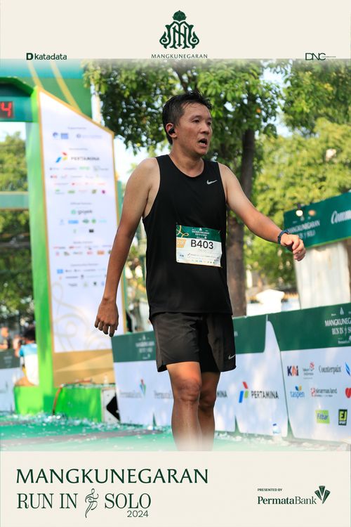 Race photo from Mangkunegaran Run 2024