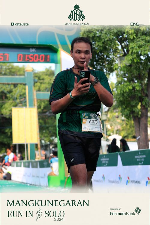 Race photo from Mangkunegaran Run 2024