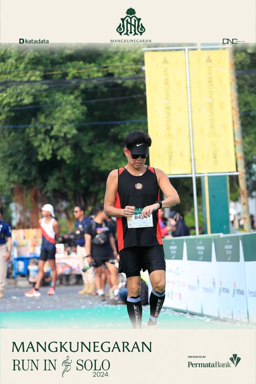 Race photo from Mangkunegaran Run 2024