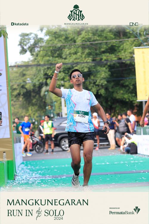 Race photo from Mangkunegaran Run 2024