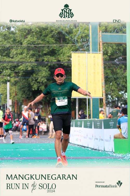 Race photo from Mangkunegaran Run 2024