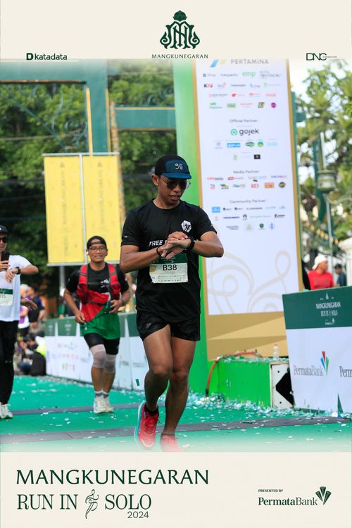 Race photo from Mangkunegaran Run 2024