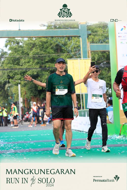 Race photo from Mangkunegaran Run 2024
