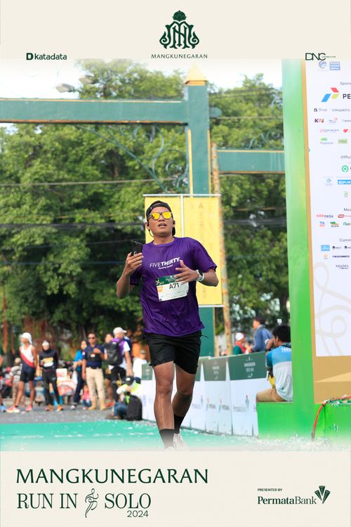 Race photo from Mangkunegaran Run 2024