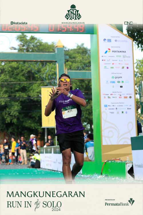 Race photo from Mangkunegaran Run 2024