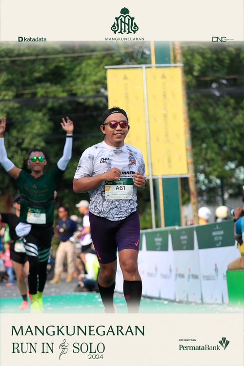 Race photo from Mangkunegaran Run 2024