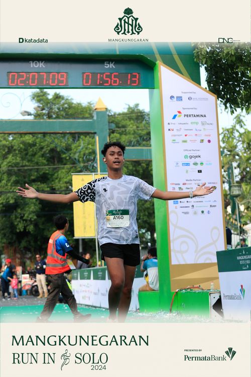 Race photo from Mangkunegaran Run 2024
