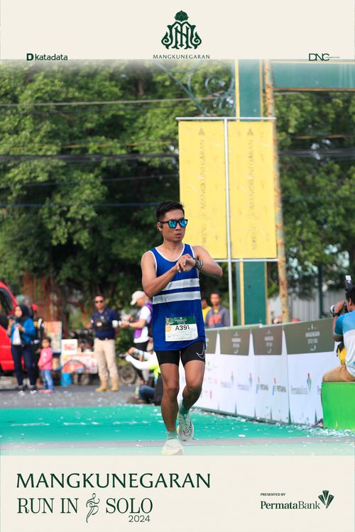Race photo from Mangkunegaran Run 2024