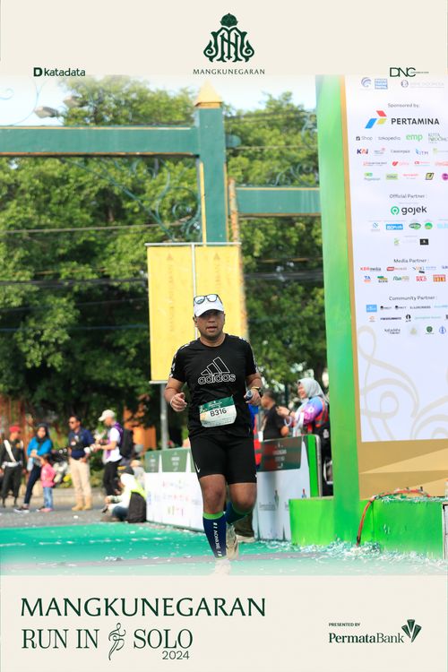 Race photo from Mangkunegaran Run 2024