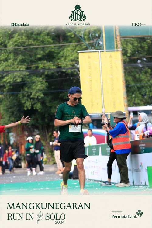 Race photo from Mangkunegaran Run 2024