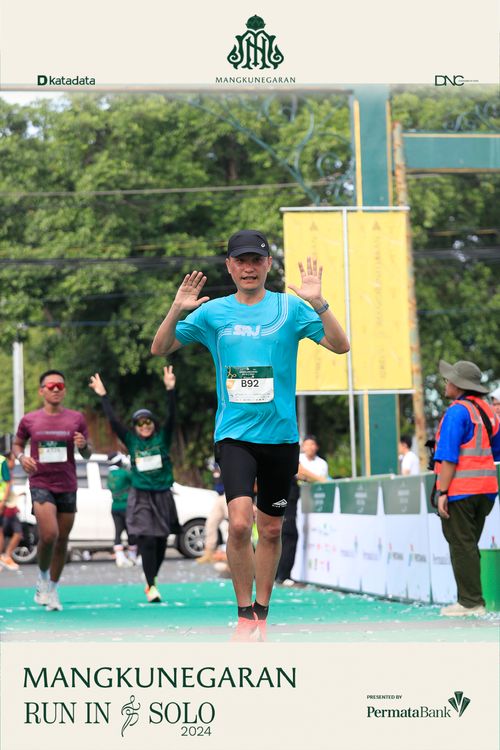 Race photo from Mangkunegaran Run 2024
