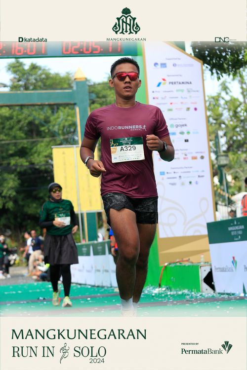 Race photo from Mangkunegaran Run 2024