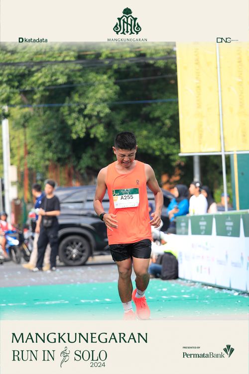 Race photo from Mangkunegaran Run 2024