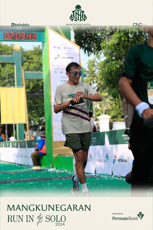 Race photo from Mangkunegaran Run 2024