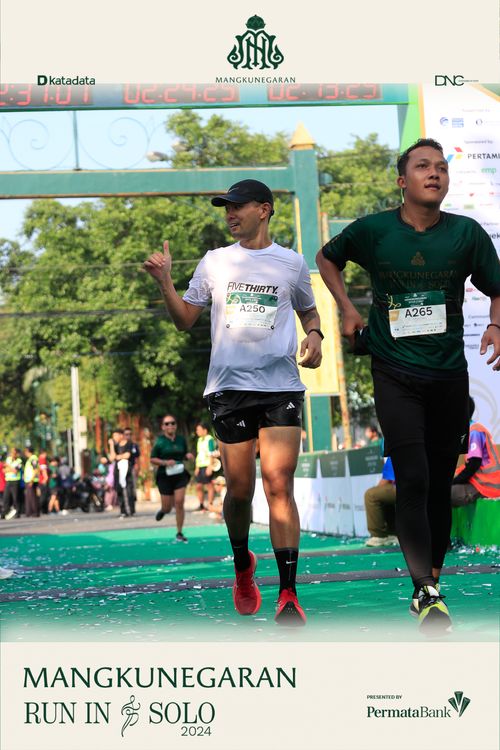 Race photo from Mangkunegaran Run 2024