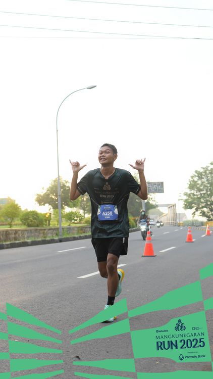 Race photo from Mangkunegaran Run 2025