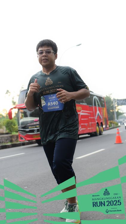 Race photo from Mangkunegaran Run 2025